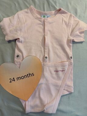 Gagou Tagou - Pink Baby Onesie shirt